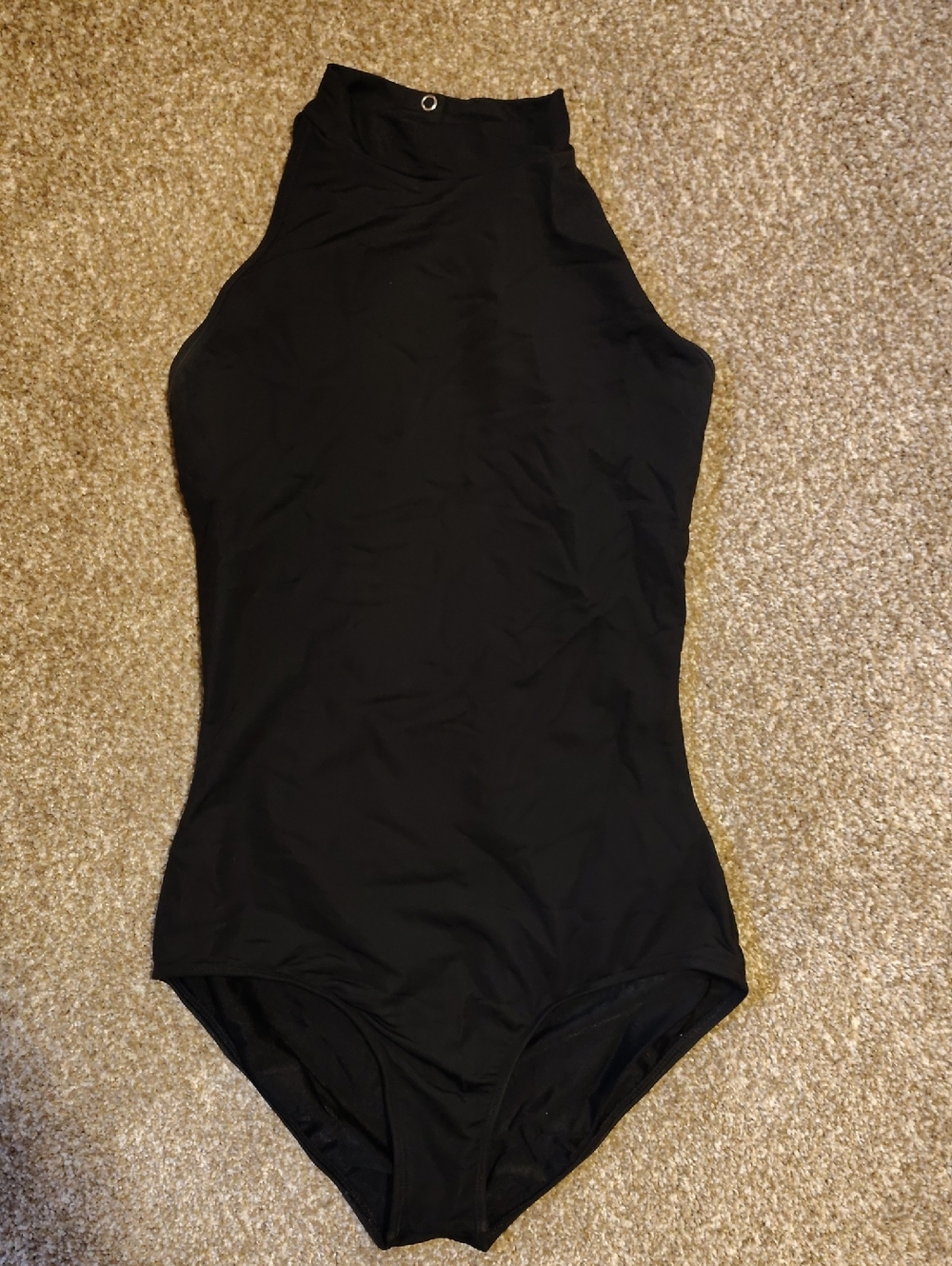 Mariia Black High Neck Leotard L